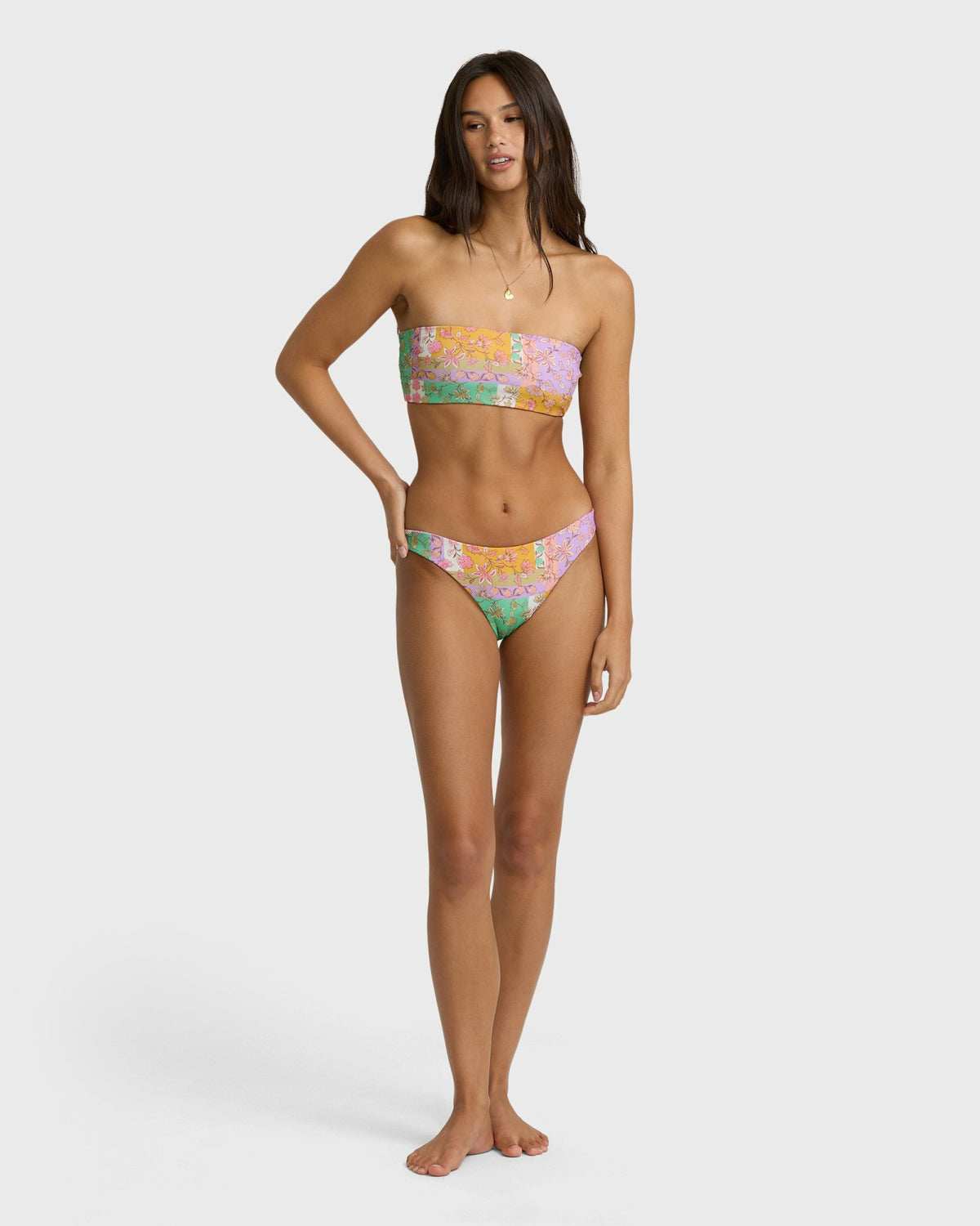 Billabong Women's Dreamy Daze Tropic Reversible Bikini Bottoms - Sweet Lilac
