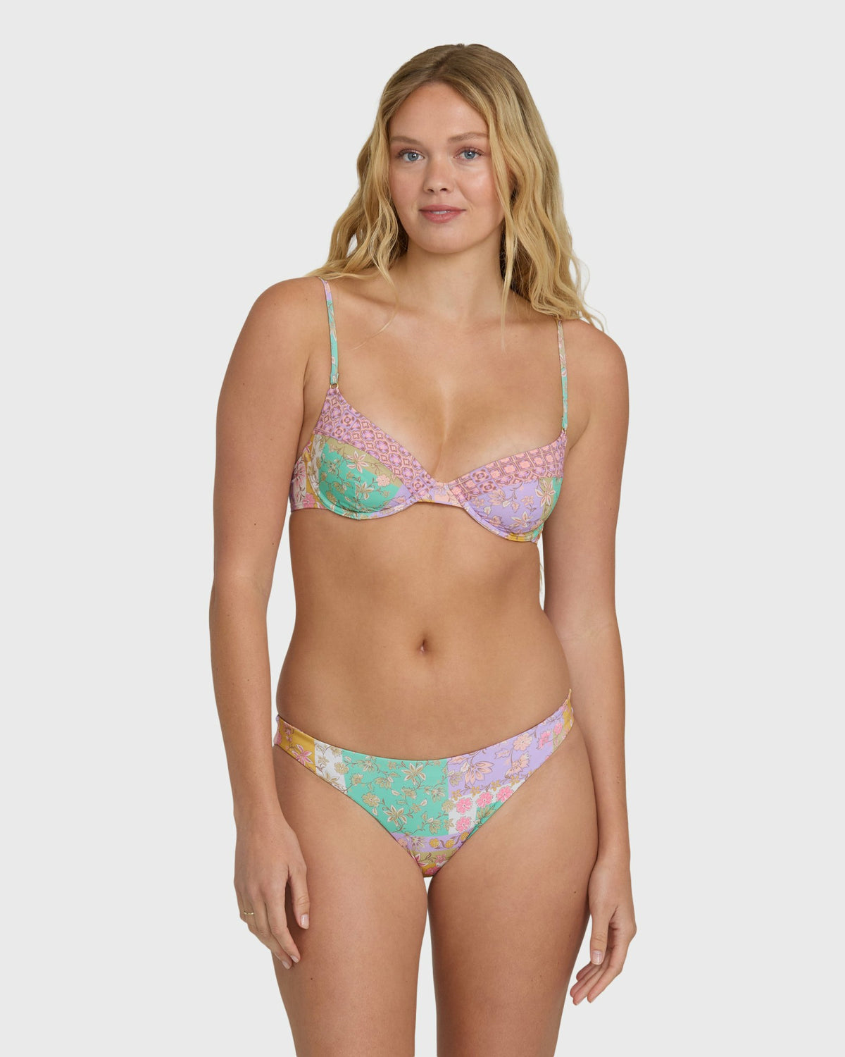 Billabong Women's Dreamy Daze Tropic Reversible Bikini Bottoms - Sweet Lilac