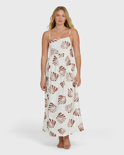 Billabong Women's Undone Maxi Cover-Up Dress - Salt Crystal