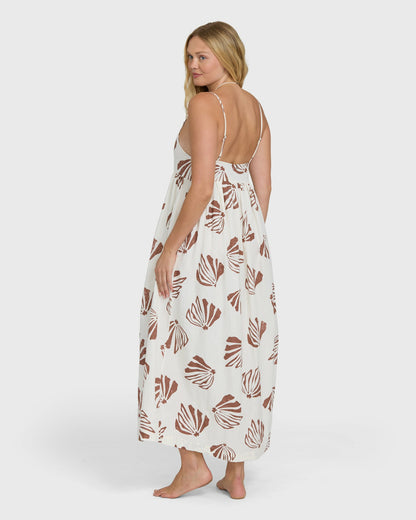 Billabong Women's Undone Maxi Cover-Up Dress - Salt Crystal