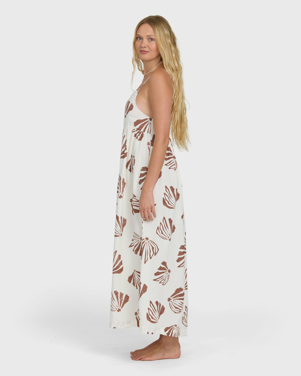 Billabong Women's Undone Maxi Cover-Up Dress - Salt Crystal