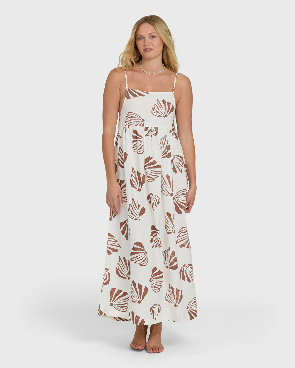 Billabong Women's Undone Maxi Cover-Up Dress - Salt Crystal