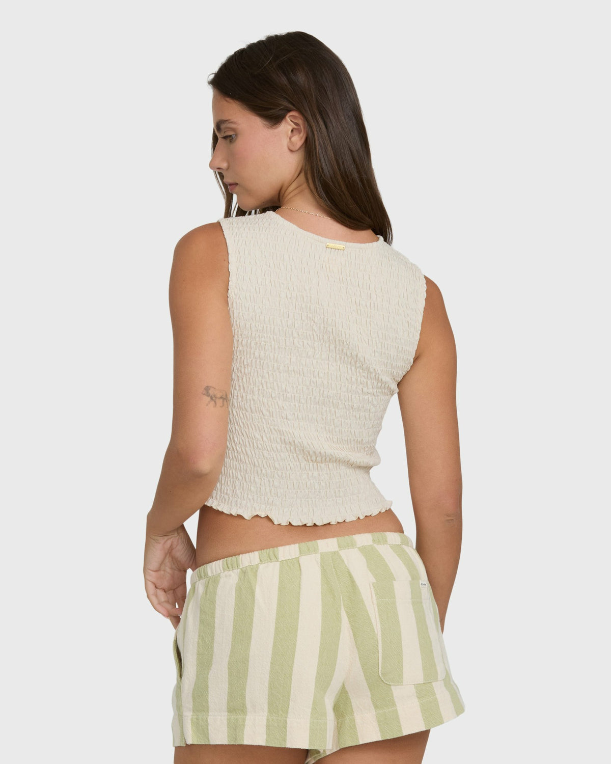 Billabong Women's Club Beach Tank Top - White Cap