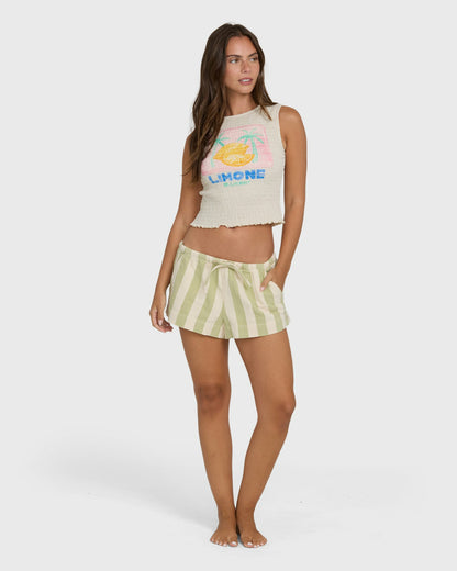 Billabong Women's Club Beach Tank Top - White Cap