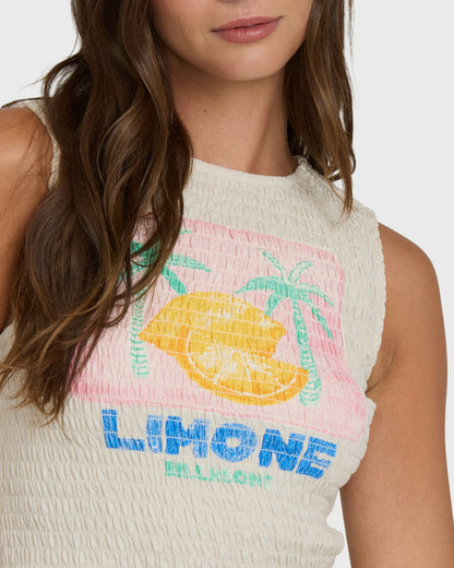 Billabong Women's Club Beach Tank Top - White Cap