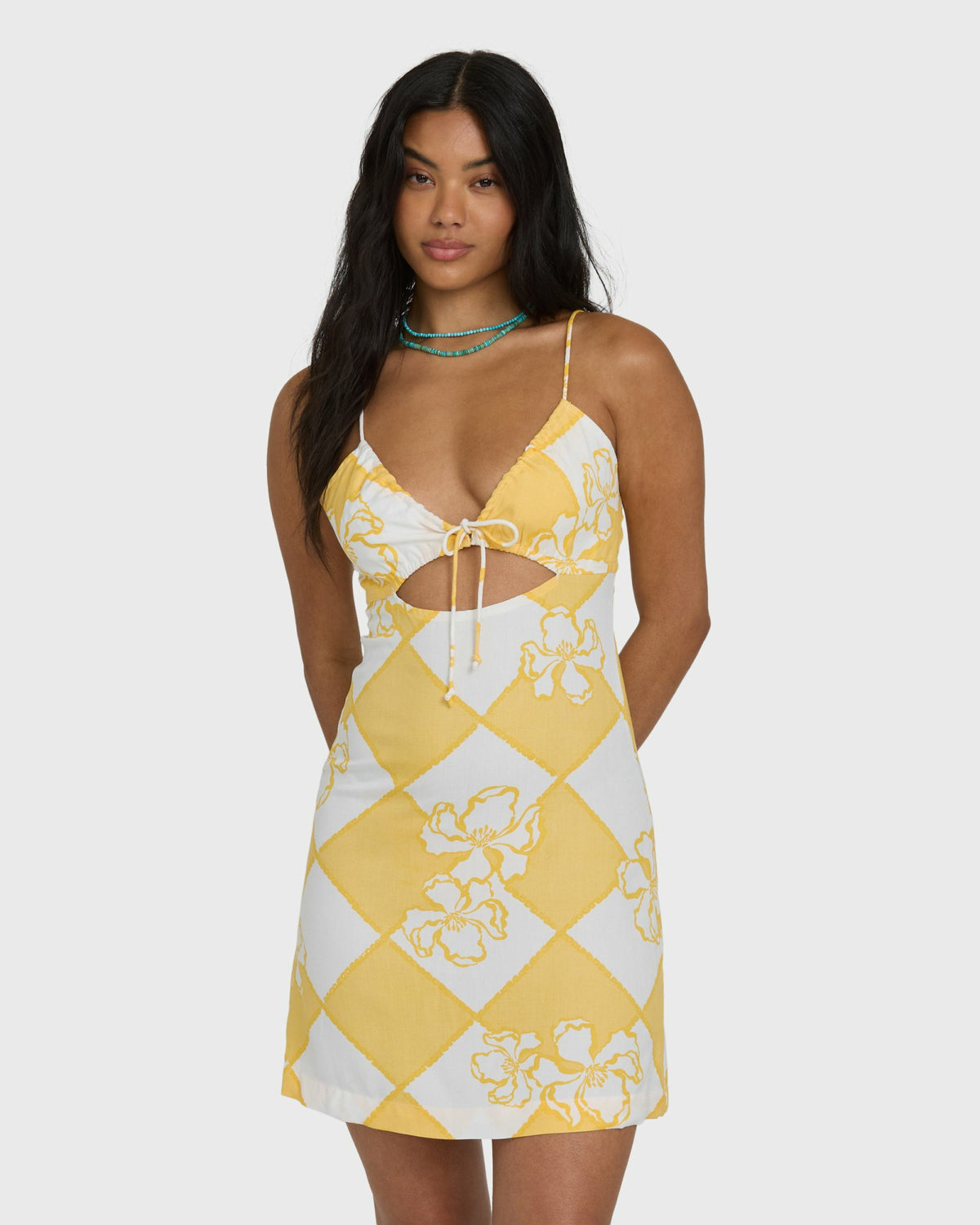 Billabong Women's Love Life Mini Dress - Soft Yellow