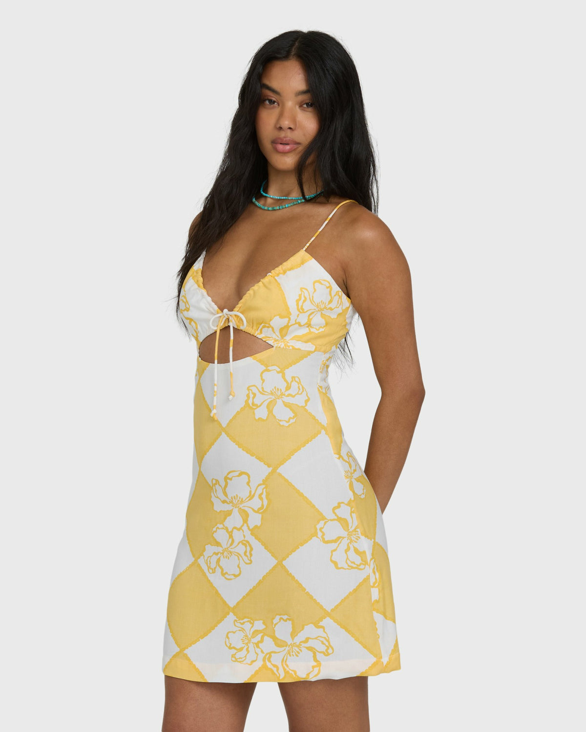 Billabong Women's Love Life Mini Dress - Soft Yellow