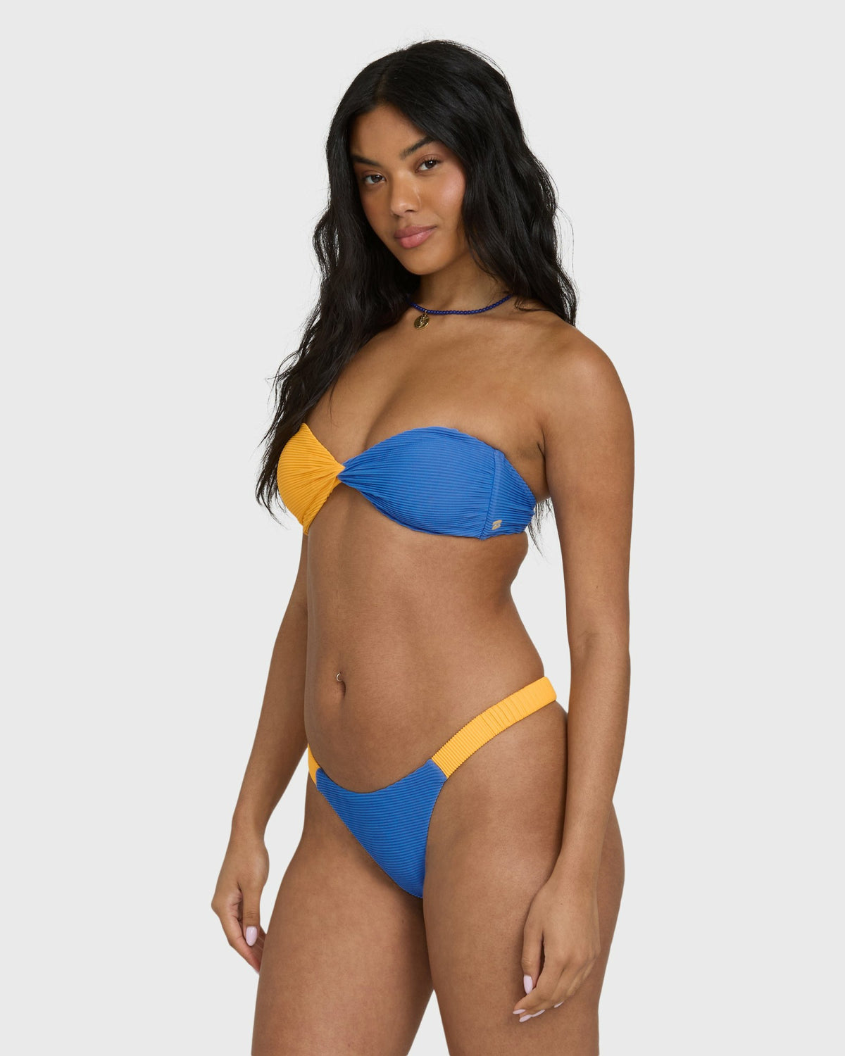 Billabong Women's Tanlines Twist Bandeau Bikini Top - True Blue