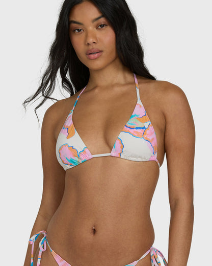 Billabong Women's Sweet Escape Remi Triangle Bikini Top - Salt Crystal