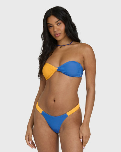 Billabong Women's Tanlines Sunni Scrunch Bikini Bottoms - True Blue