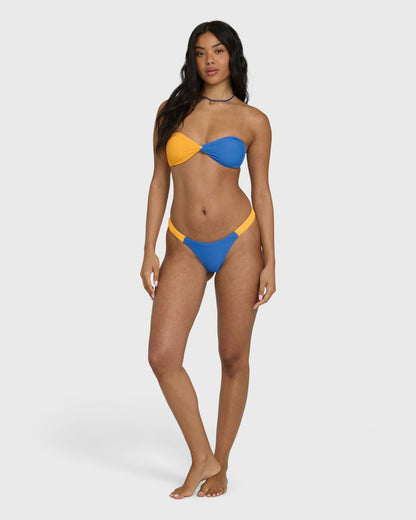 Billabong Women's Tanlines Sunni Scrunch Bikini Bottoms - True Blue