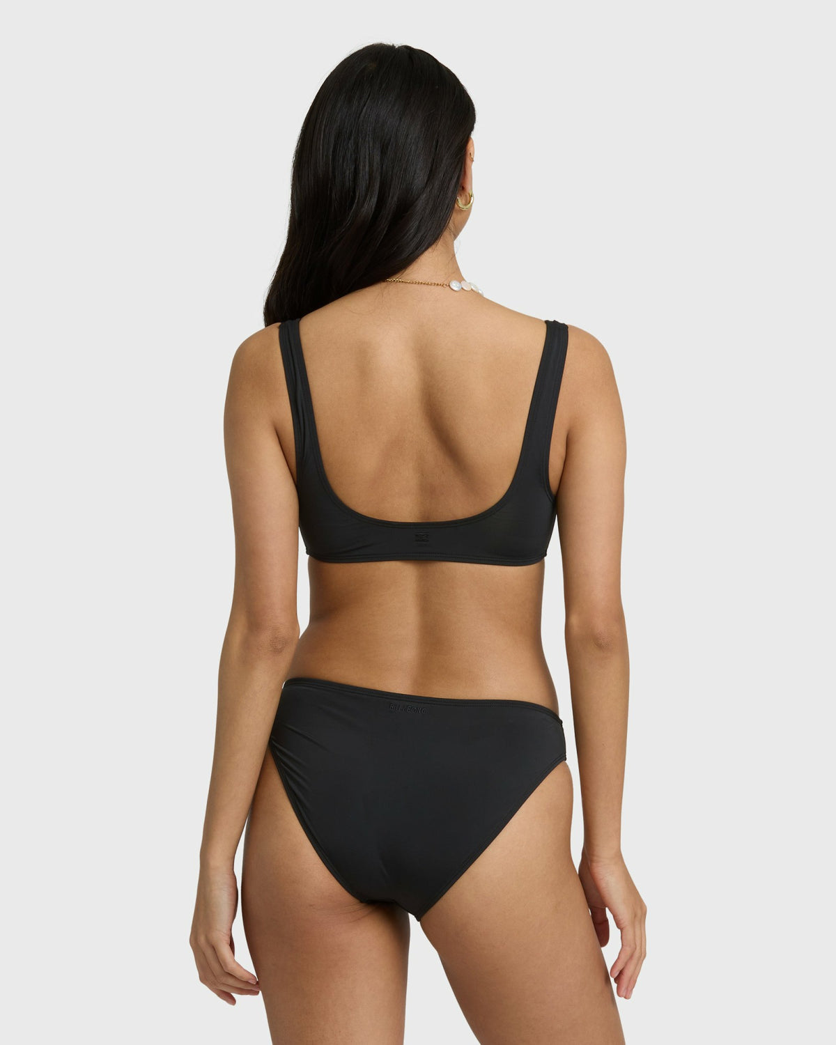 Billabong Women's Sol Searcher Lowrider Full Bikini Bottoms - Black Pebble