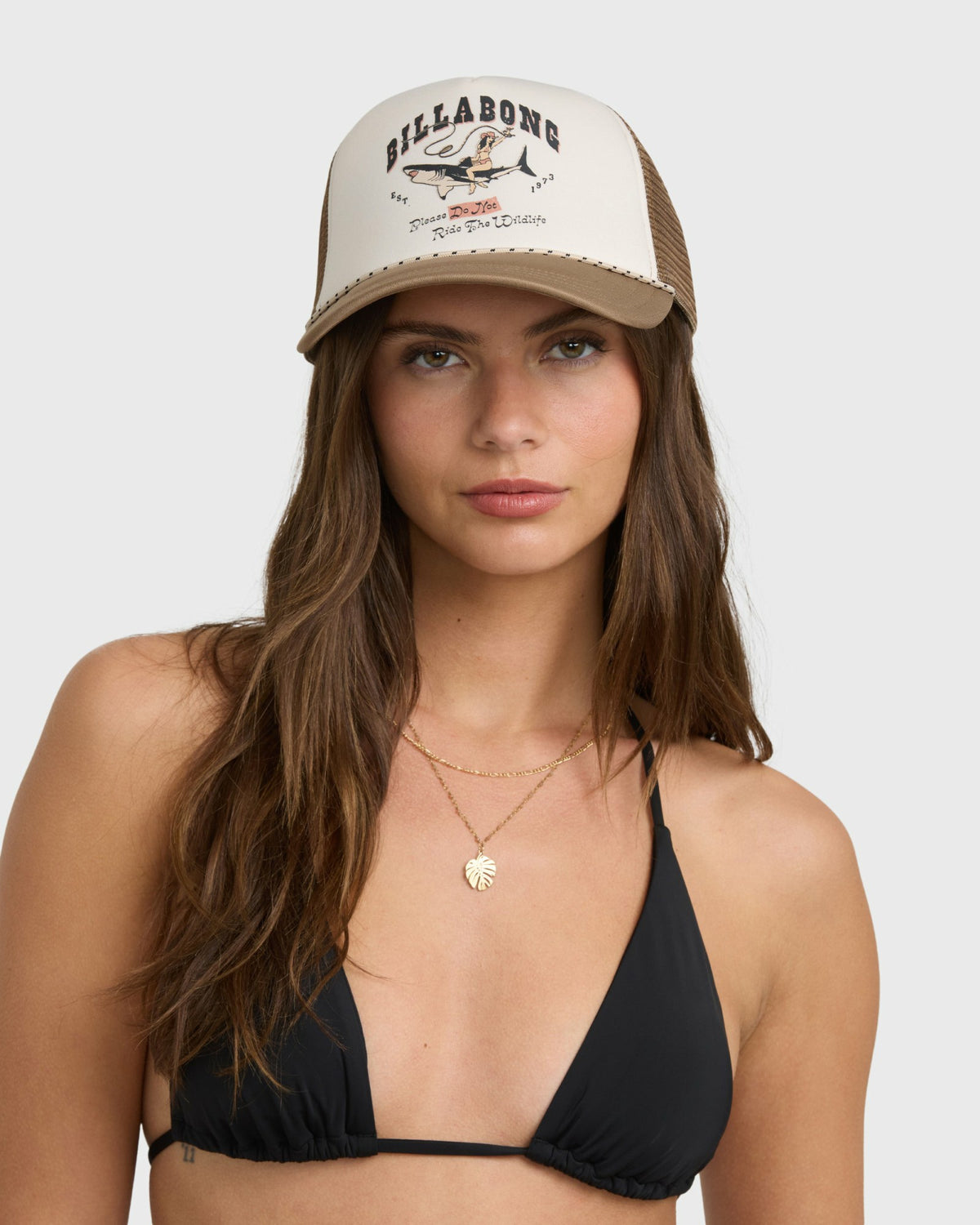 Billabong Women's Grandpa Trucker Hat - Mushroom