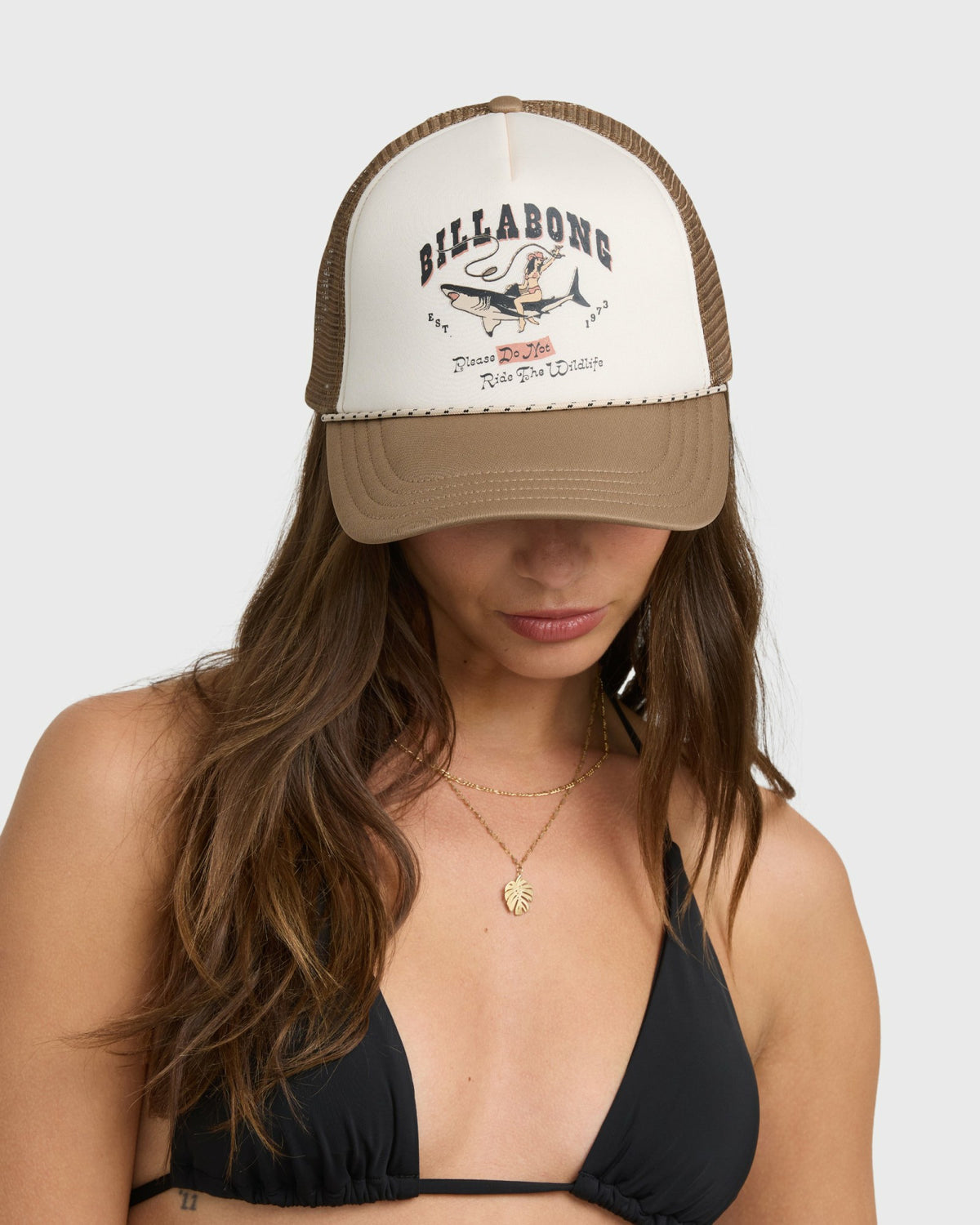 Billabong Women's Grandpa Trucker Hat - Mushroom