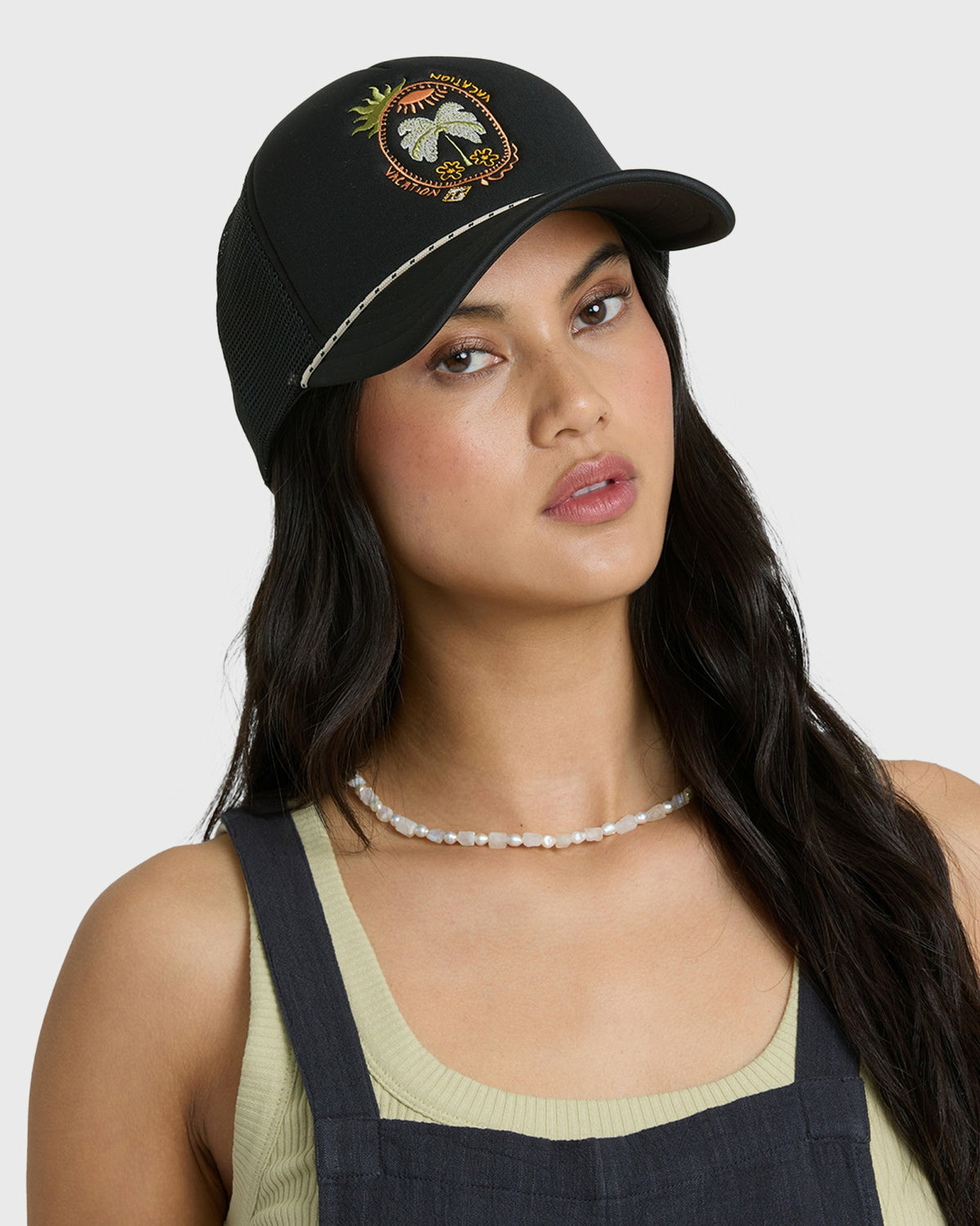 Billabong Women's Grandpa Trucker Hat - Off Black