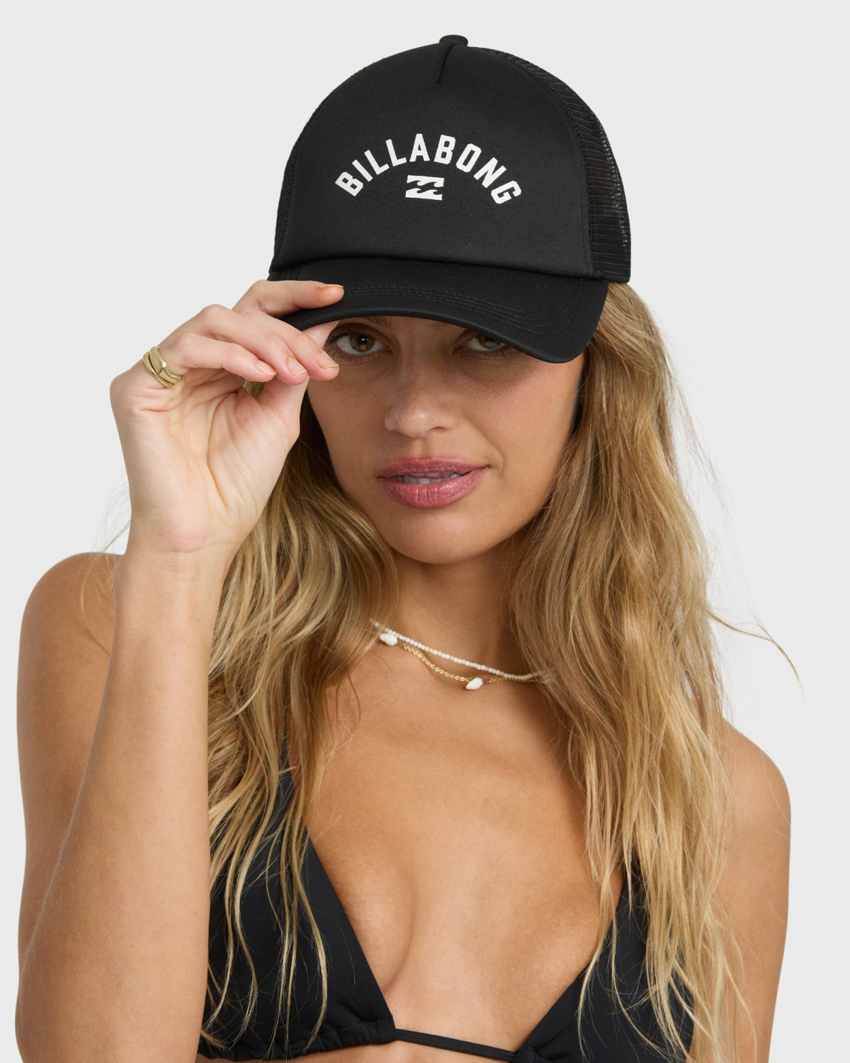 Billabong Women's Across Waves Trucker Hat - Black Sands