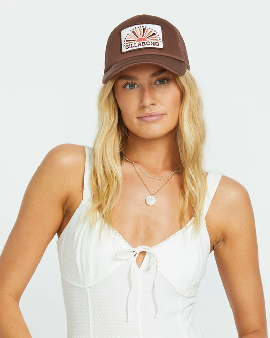 Billabong Women's Across Waves Trucker Hat - Choc Chip