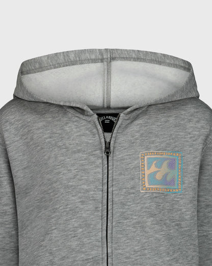 Billabong Women's Little Boys Crayon Wave Full Zip Hoodie