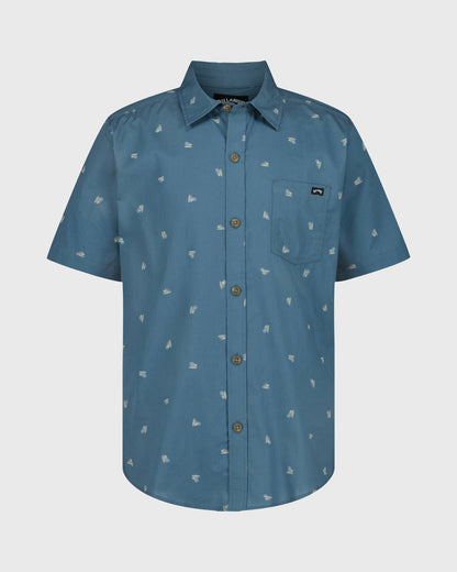 Billabong Women's Boys Sundays Short Sleeve Woven Shirt