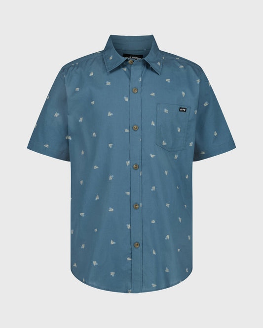Billabong Women's Boys Sundays Short Sleeve Woven Shirt