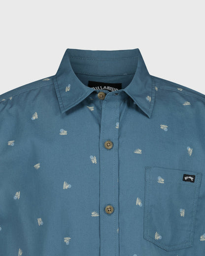 Billabong Women's Boys Sundays Short Sleeve Woven Shirt
