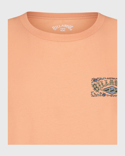 Billabong Women's Little Boys Heritage Arch Short Sleeve T-Shirt