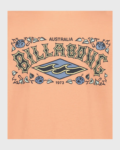 Billabong Women's Little Boys Heritage Arch Short Sleeve T-Shirt