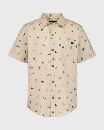 Billabong Women's Boys Sundays Short Sleeve Shirt