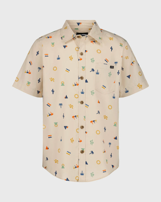 Billabong Women's Boys Sundays Short Sleeve Shirt