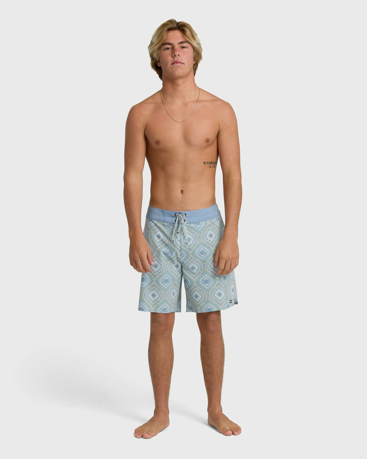 Billabong Men's Good Times Pro 18\" Boardshorts - Fog Gray Multi - Fog Gray