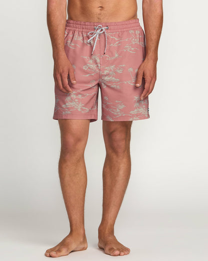 Billabong Men's Lineup Laybacks 16\" Trunks - Dusty Rose