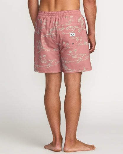 Billabong Men's Lineup Laybacks 16\" Trunks - Dusty Rose