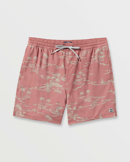 Billabong Men's Lineup Laybacks 16\" Trunks - Dusty Rose