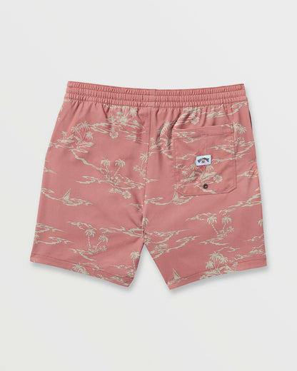 Billabong Men's Lineup Laybacks 16\" Trunks - Dusty Rose