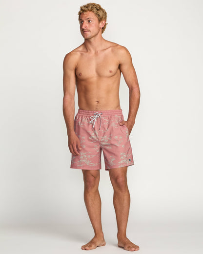 Billabong Men's Lineup Laybacks 16\" Trunks - Dusty Rose