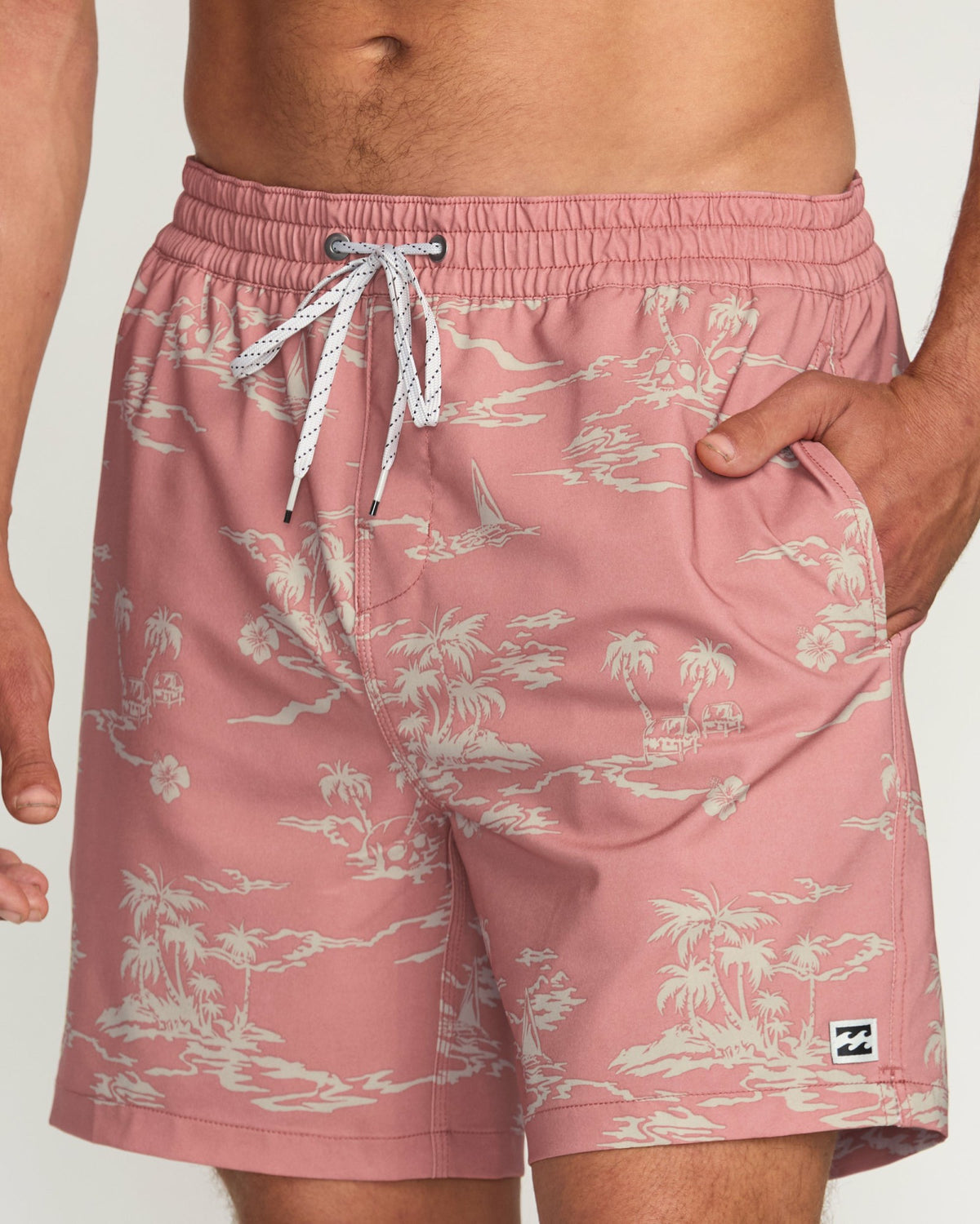 Billabong Men's Lineup Laybacks 16\" Trunks - Dusty Rose