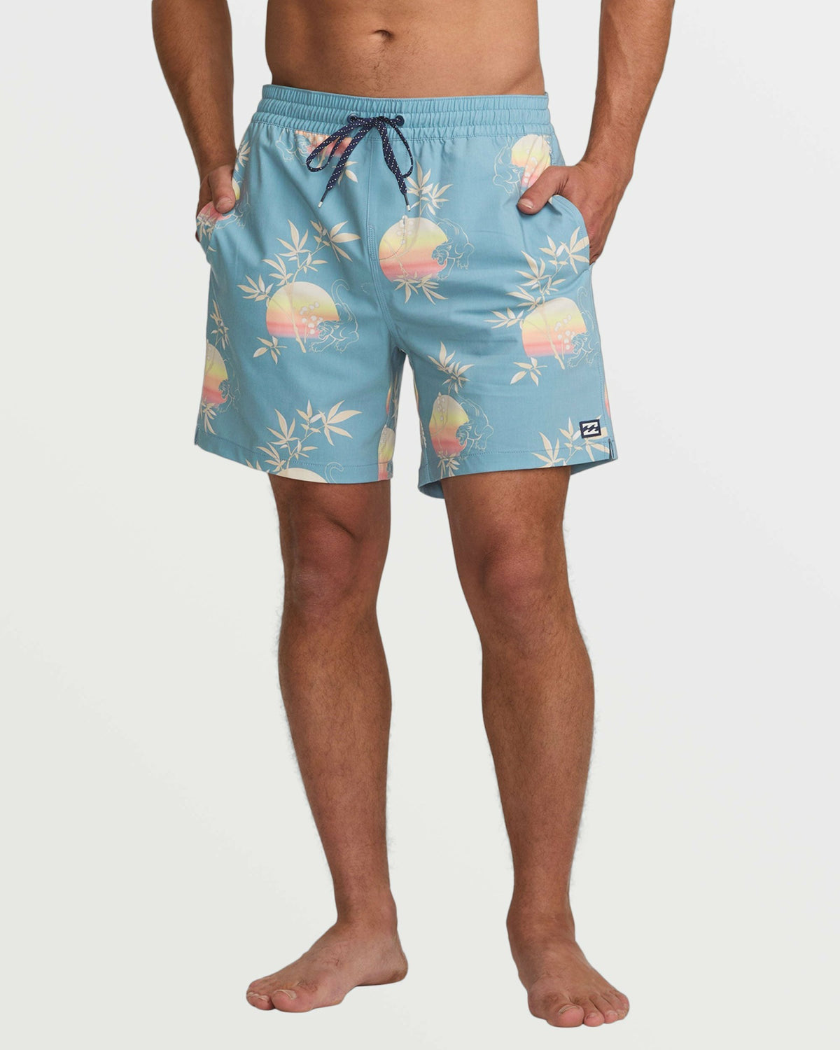 Billabong Men's Good Times Layback 16\" Trunks - Washed Blue