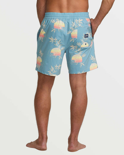Billabong Men's Good Times Layback 16\" Trunks - Washed Blue
