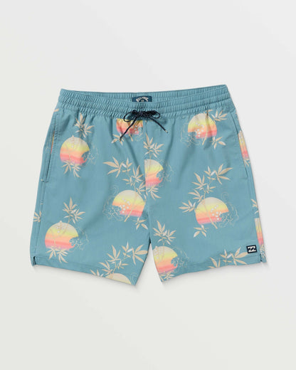 Billabong Men's Good Times Layback 16\" Trunks - Washed Blue