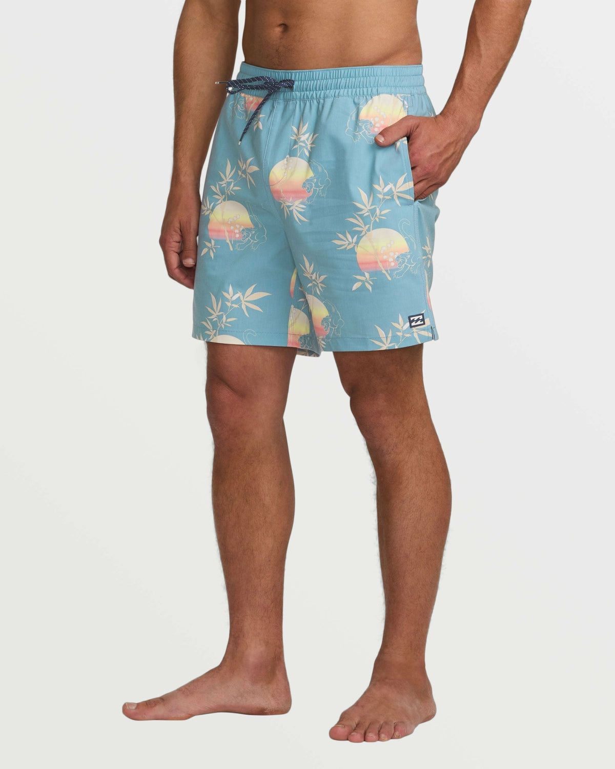 Billabong Men's Good Times Layback 16\" Trunks - Washed Blue
