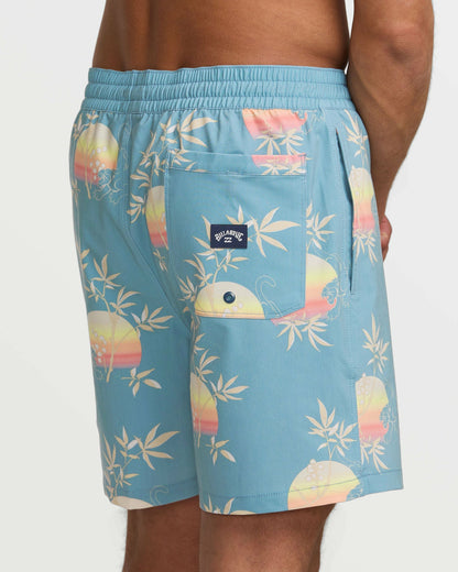 Billabong Men's Good Times Layback 16\" Trunks - Washed Blue