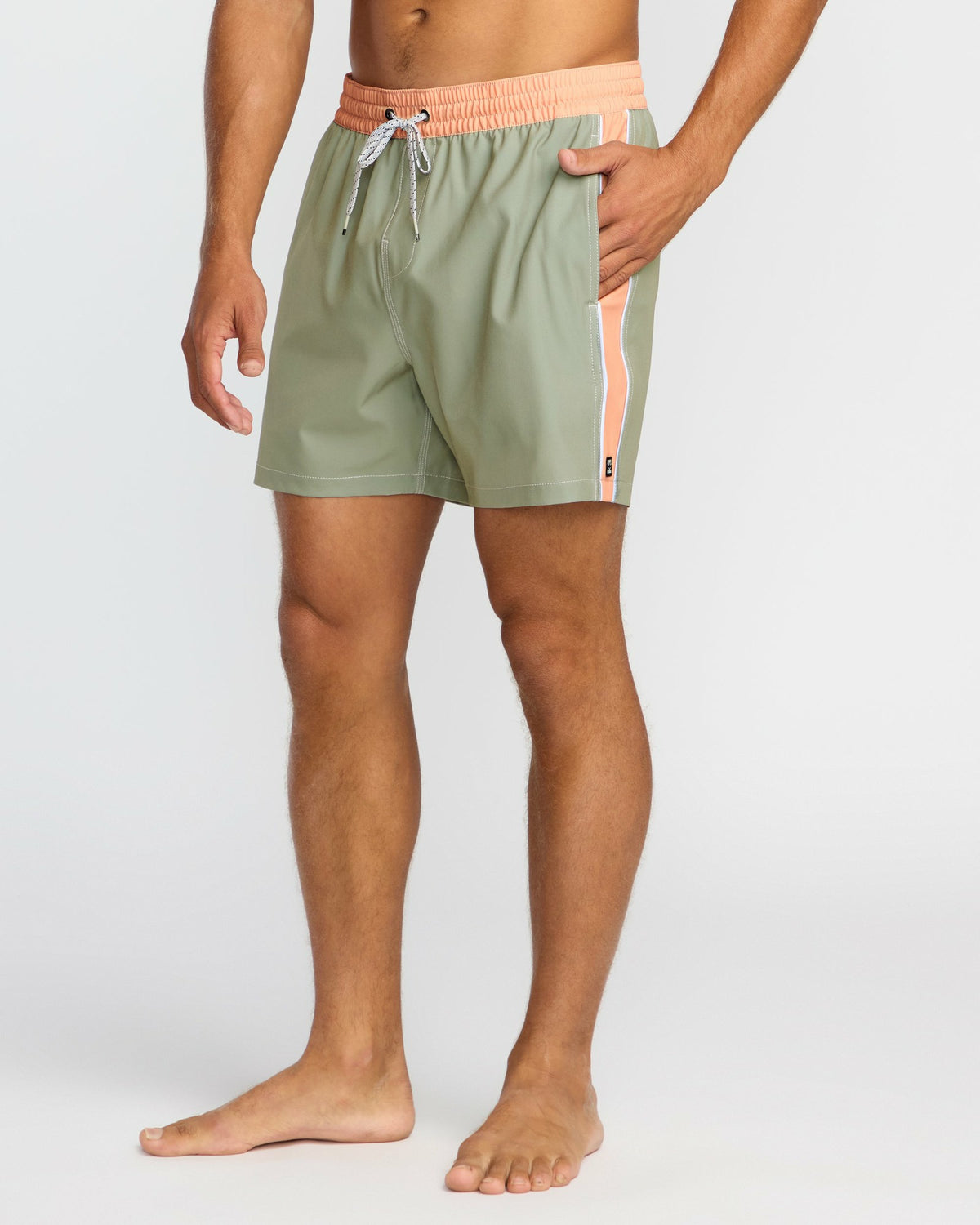 Billabong Men's Dbah Panel Laybacks Swim Trunk - Green Ash