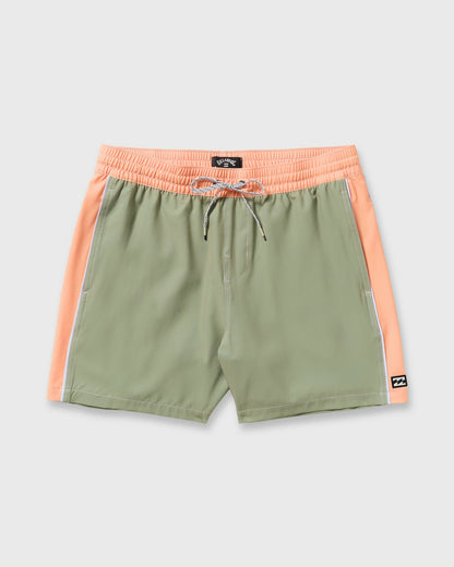 Billabong Men's Dbah Panel Laybacks Swim Trunk - Green Ash