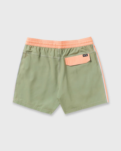 Billabong Men's Dbah Panel Laybacks Swim Trunk - Green Ash