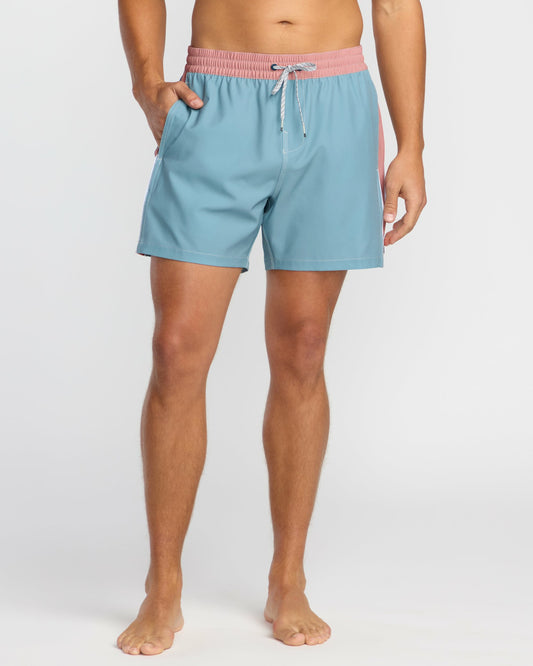 Billabong Men's Dbah Panel Laybacks Swim Trunk - Washed Blue