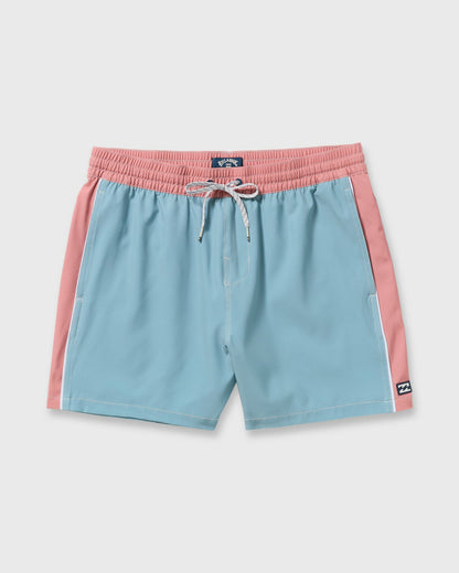 Billabong Men's Dbah Panel Laybacks Swim Trunk - Washed Blue