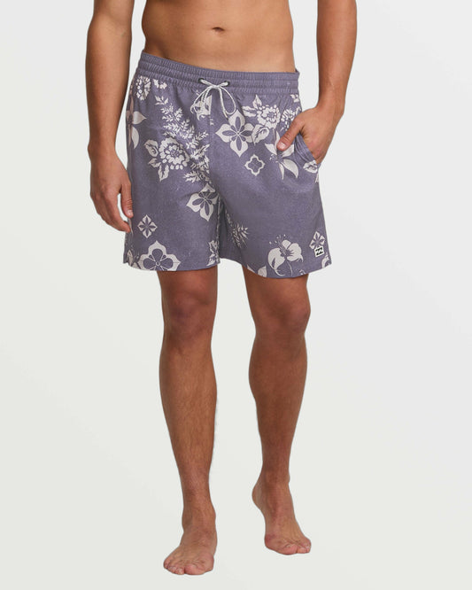 Billabong Men's Good Times Layback 16\" Trunks - Light Purple
