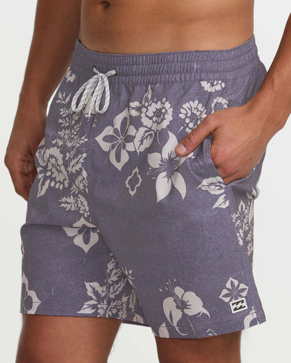 Billabong Men's Good Times Layback 16\" Trunks - Light Purple