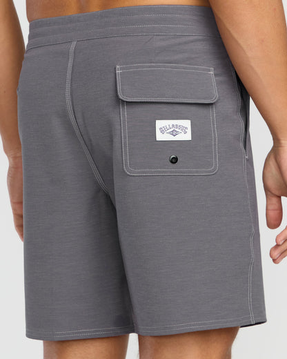 Billabong Men's Every Other Day Lo Tide 18\" Boardshorts - Gray Violet