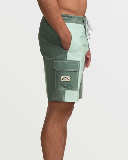 Billabong Men's Sunshine Lo Tide 19\" Boardshorts - Green Tea